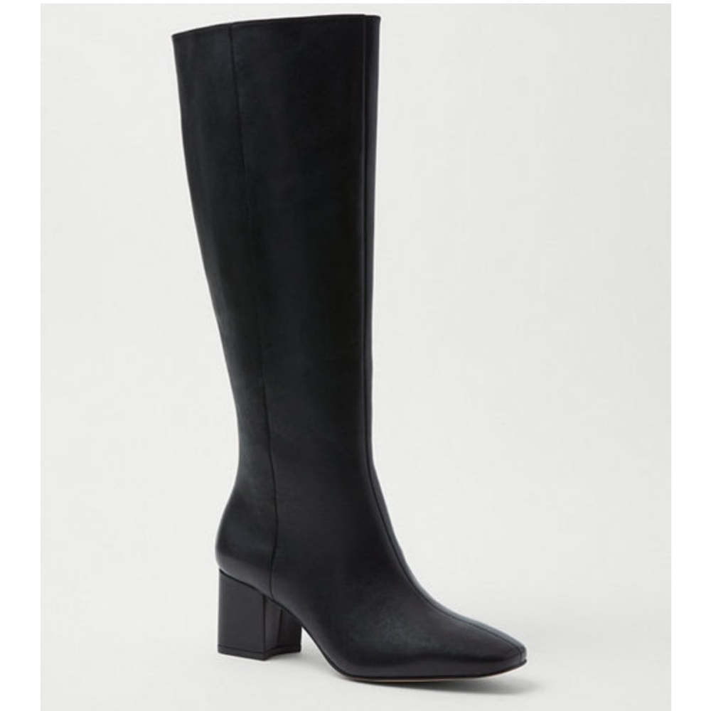 New Anne Taylor Black block boots size 8.5